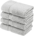 SUPERIOR Egyptian Cotton Pile Hand Towel Set of 4, Ultra Soft Luxury Towels by SUPERIOR