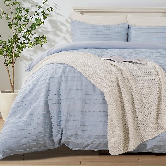 NEXHOME PRO Twin Duvet Cover, Soft and Lightweight 100% Washed Microfiber by NEXHOMEPRO