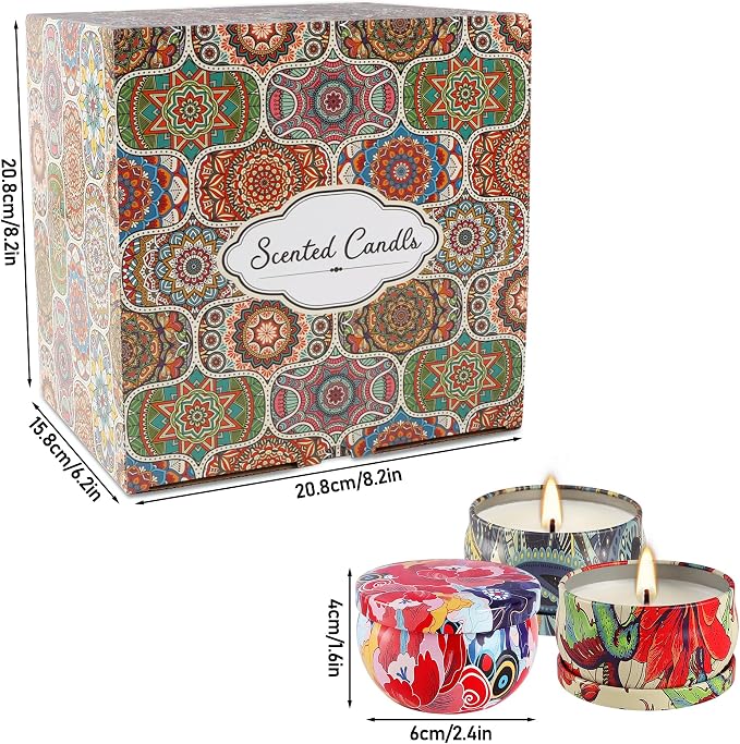 YOROXRG Scented Candles Gifts Set 36 Pack Soy Wax Travel Tin Jar Candles - Image 6