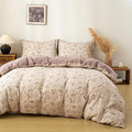 OAITE Brown Tree King Size Duvet Cover-3 Pieces Prewashed Cotton-Like Polyester by OAITE