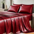 CozyLux Satin Sheets Queen Size Bed Set by CozyLux