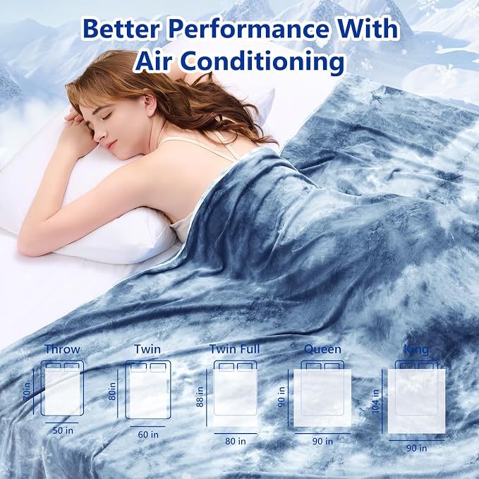 Topcee Cooling Blankets for Hot Sleepers, Arc-Chill Q-Max >0.5 Cool Fiber - Image 7