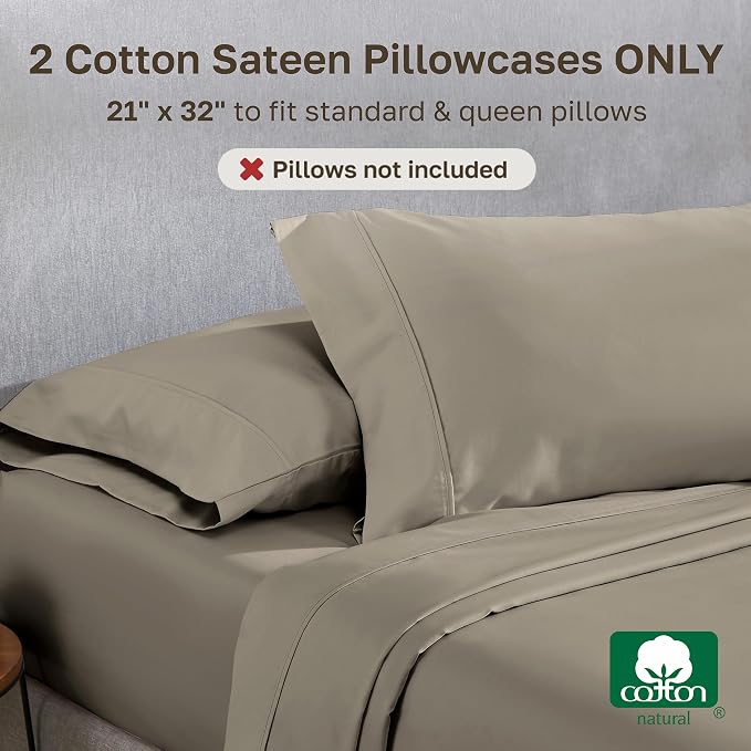 California Design Den Standard Queen Size Pillowcase Set - Image 3
