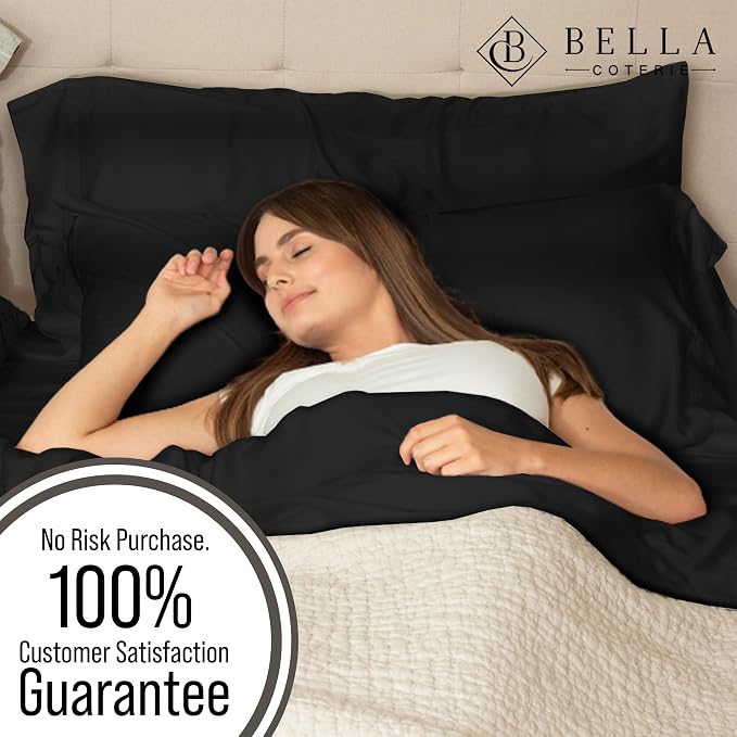 Bella Coterie Luxury Bamboo Viscose King Size Fitted Sheet Only | 100% - Image 5