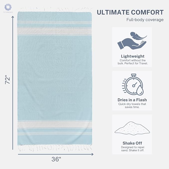 Cotton Turkish Beach Towel - Image 5