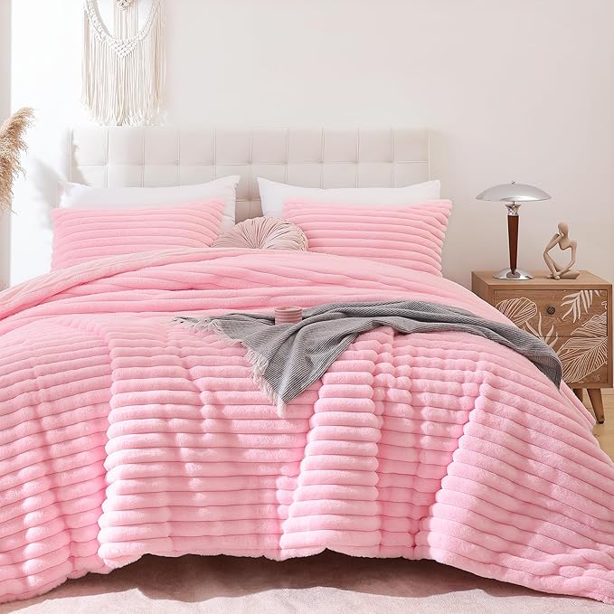Smoofy Fluffy Queen Comforter Set 3 Pieces by SMOOFY