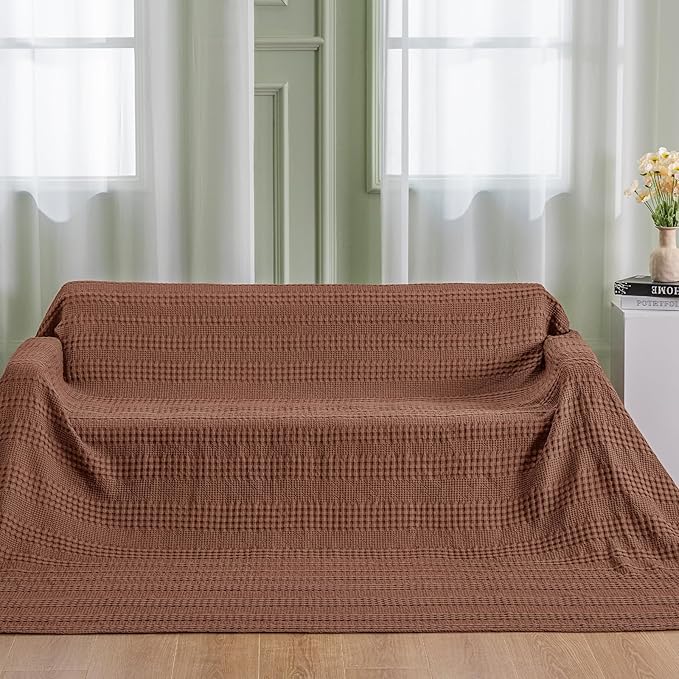 PHF Cooling Waffle Blanket California King Size, Lightweight 60% Rayon from - Image 5