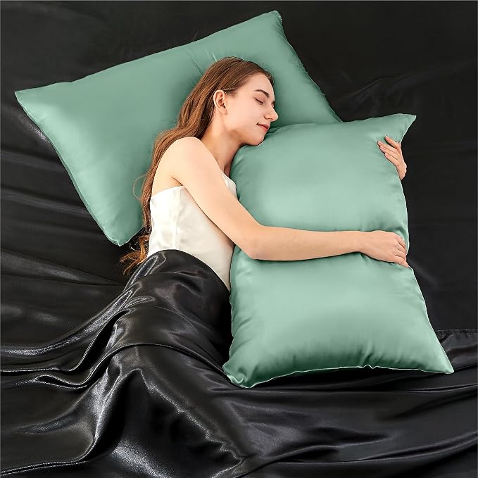 INFIIXSO Silk Pillow Cases 2 Pack Standard Size, Ultra Smooth & Soft Mulberry - Image 7