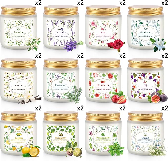 Scented Candle Set 24 Pack, Candle - Image 3