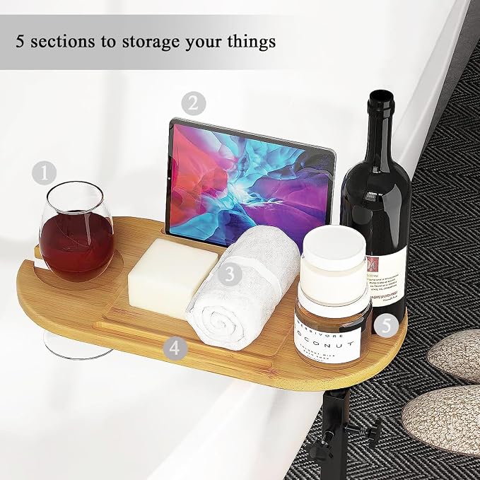 Bathtub Tray, 3 Layer Bathtub Tray Table - Image 5