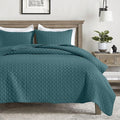 HORIMOTE HOME Quilt Queen Size Teal Blue, Lightweight Quilts by HORIMOTEHOME