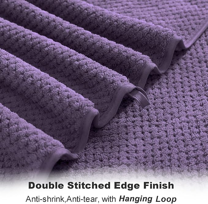 8-Piece Bath Towel Set, 2 Extra Large Bath Towel Sheets, 2 Hand Towels and 4 - Image 3