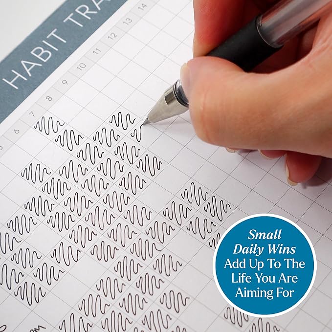Habit Tracker Hero Desk Pad by Clear Mind Concepts® – 24 Monthly Undated - Image 4