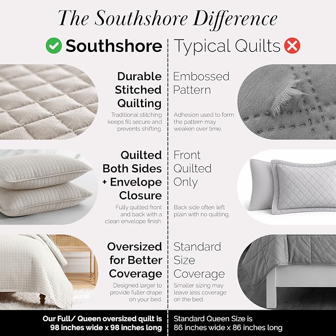 Southshore Fine Living, Inc. Full/Queen Quilt Bedding Set, Microfiber Quilts - Image 6