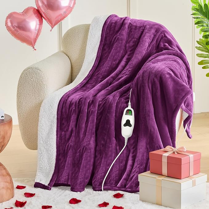 greenoak Heated Blanket Electric Throw 50"X60", Heating Blanket - Image 8