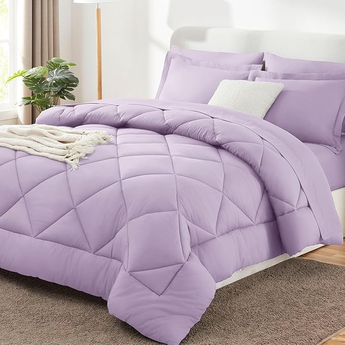 CozyLux Full Size Comforter Sets Light Purple by CozyLux