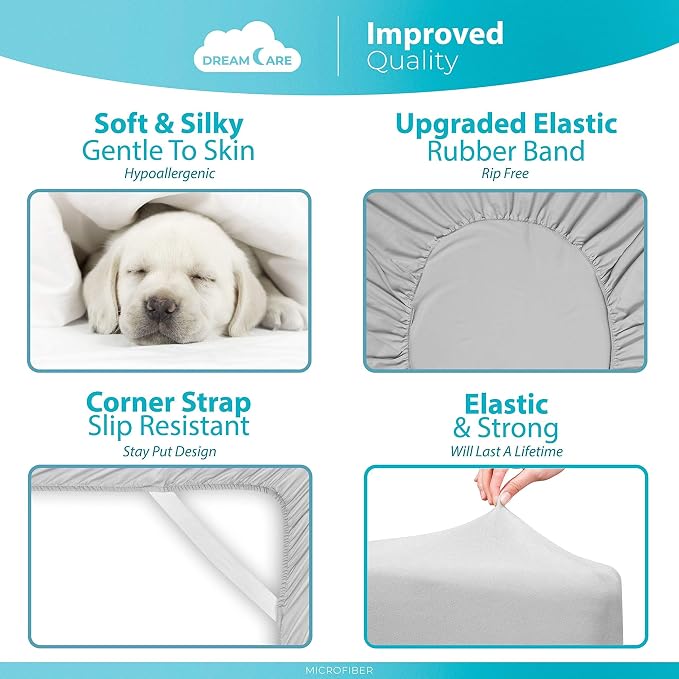 DREAMCARE King Fitted Sheet Only - Image 6