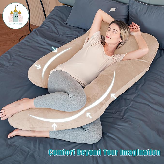 Cute Castle Pregnancy Pillows, Soft U-Shape Maternity Pillow - Image 2