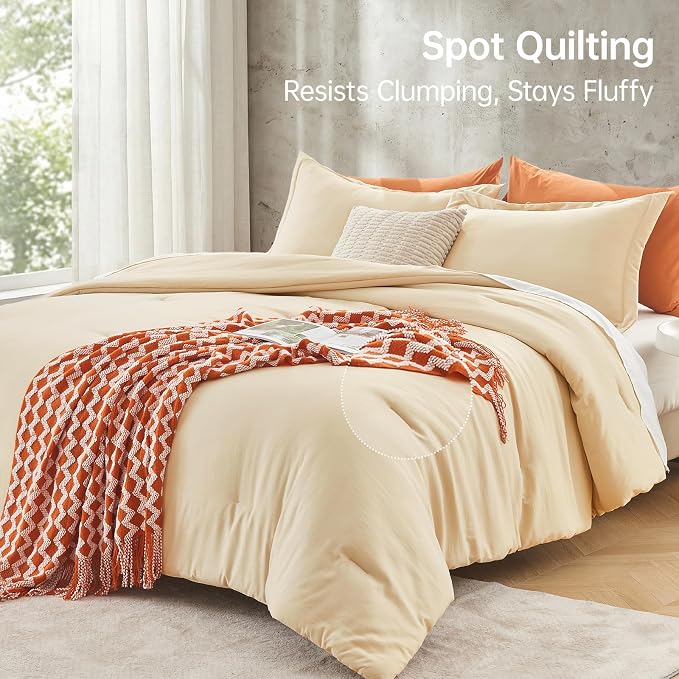MUXHOMO Queen Comforter Set, All Season Ultra Soft Down Alternative Bedding - Image 5