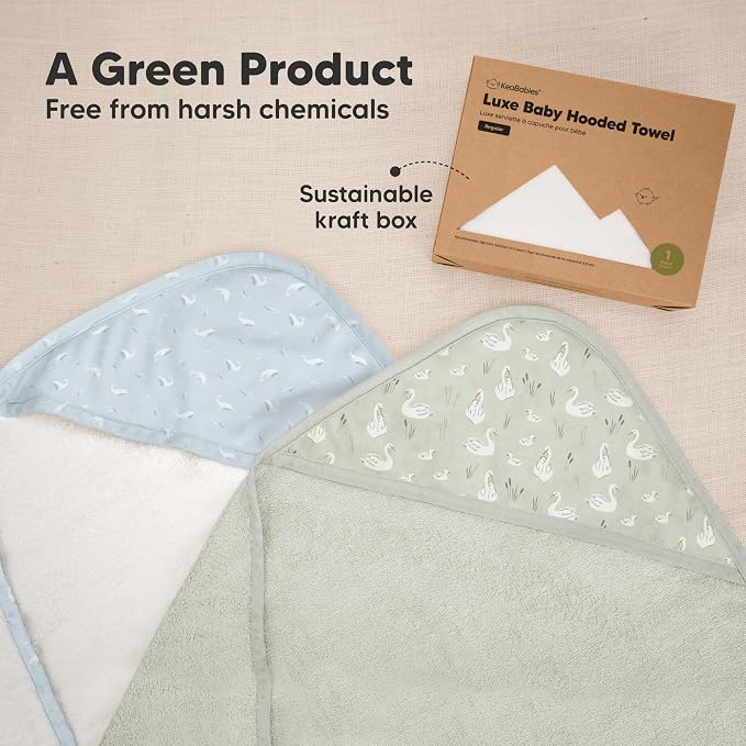 KeaBabies Hooded Baby Towel for Newborn - Image 8
