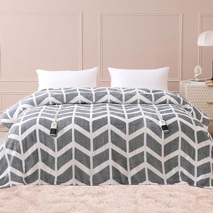 VENTIMI Electric Blanket Queen Size, Fast Heating Blanket by VENTIMI