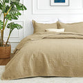 Love's cabin Oversized King Size Quilt Bedding Set Camel Bedspreads by Lovescabin