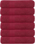 KAHAF COLLECTION 6 Pack Bath Towels Set 100% Ring Spun Cotton, Lightweight by KAHAF+COLLECTION