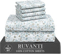 RUVANTI 6 Pcs Cotton Sheets by Ruvanti