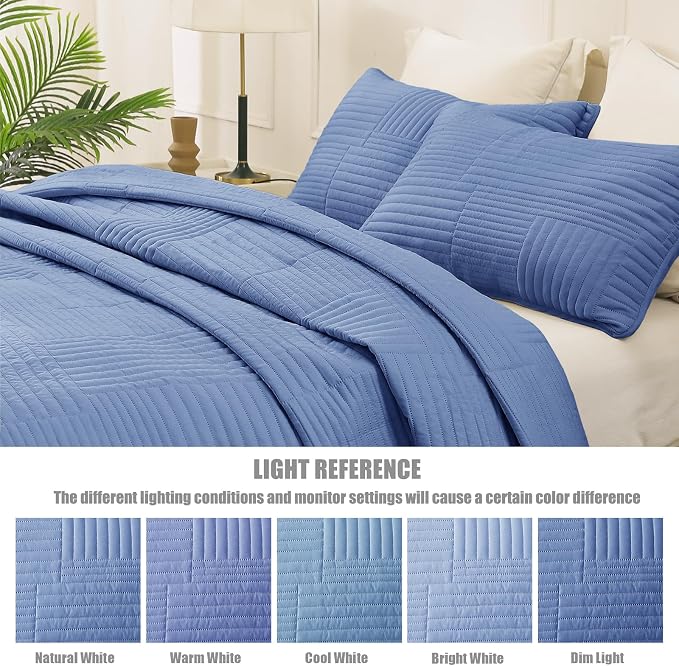 Whale Flotilla Ultra Soft California King Quilt Bedding Set, Lightweight - Image 5