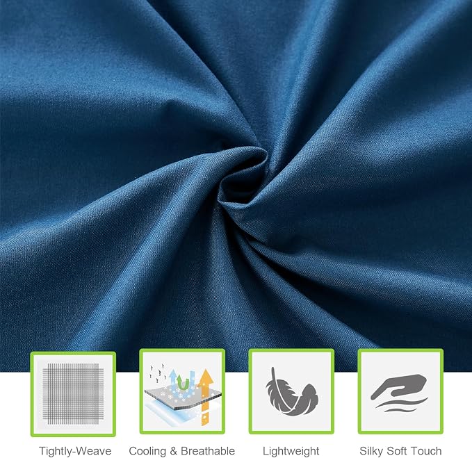 ILAVANDE Navy Blue Queen Sheets Set 6 Piece, Hotel Luxury Super Soft 1800 - Image 4