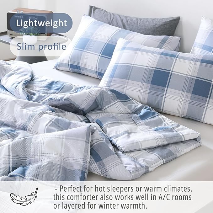 LEMIROE Vintage Cotton Comforter King Size 3Pcs - Image 4