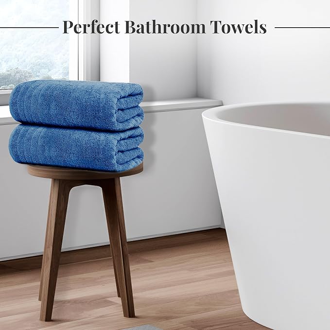 Tens Towels Pack of 8 Towels Set, 2 Extra Large Bath, 2 Hand, 4 Washcloths - Image 2