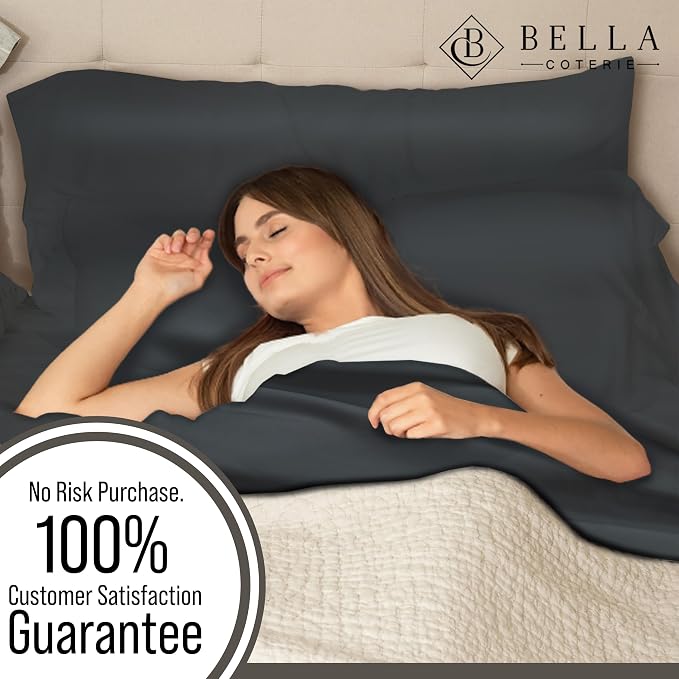 Bella Coterie | Luxury Bamboo Viscose King Size Pillowcase Set | 100% - Image 5