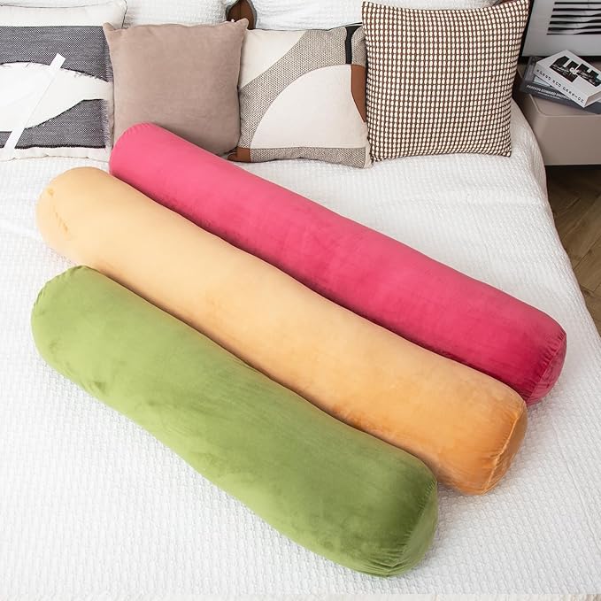 1 MIDDLE ONE Bolster Pillow for Bed, Long Round Body Pillow for Adults - Image 6