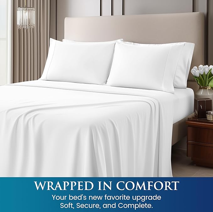 Utopia Bedding Full Size 4 Piece Sheet Set - Image 4