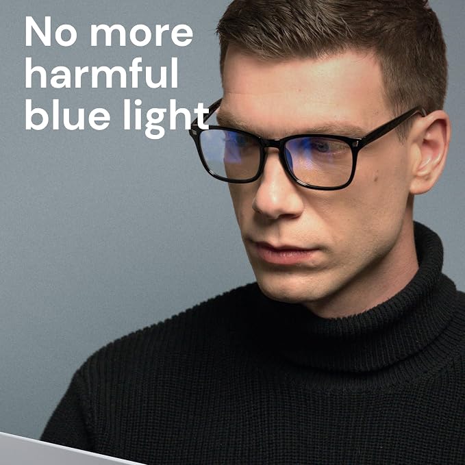 Gaoye Matte Black Blue Light Glasses - Image 2