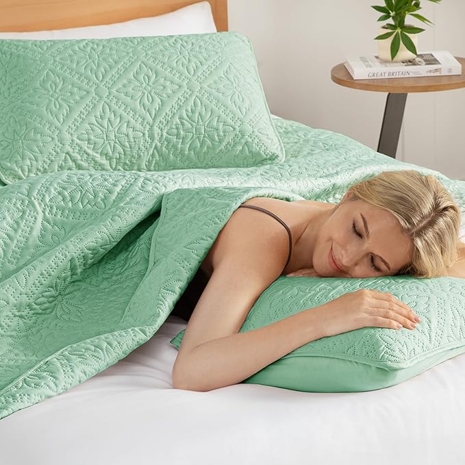 Exclusivo Mezcla Queen Quilt Bedding Set, Lightweight Soft Bedspreads Coverlets - Image 4