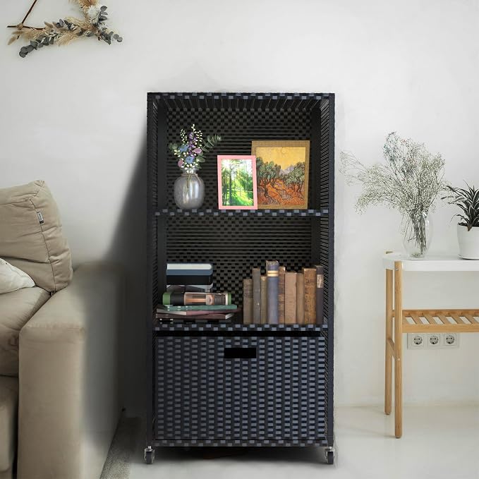 HOOYEAH Pool Towel Rack Outdoor, Waterproof PE Plastic Rattan Wicker Pool by HOOYEAH