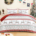 Exclusivo Mezcla Reversible Christmas Quilts Twin Size by ExclusivoMezcla