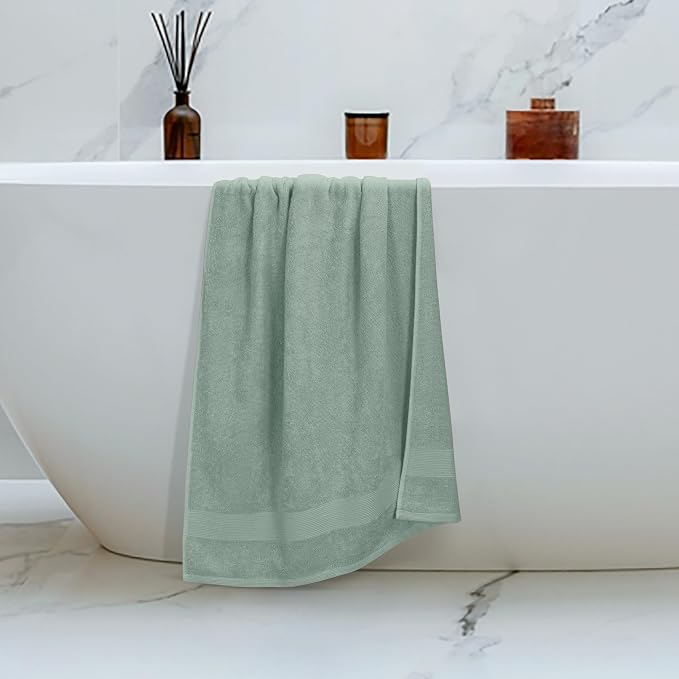 Belizzi Home 4 Pack Bath Towel Set 27x54, 100% Ring Spun Cotton, Ultra Soft - Image 5
