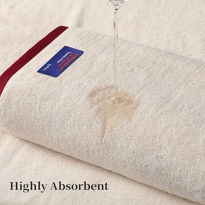 REDKISS 100% Cotton 2 Pack Luxury Bath Towels 27 x 54 Inches, Oversized Bath - Image 5