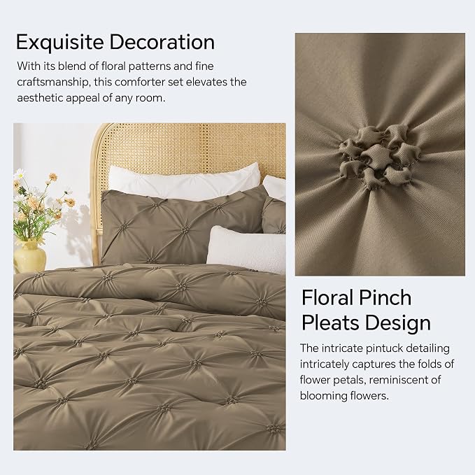 BEDELITE Light Brown Queen Comforter Set - Image 4