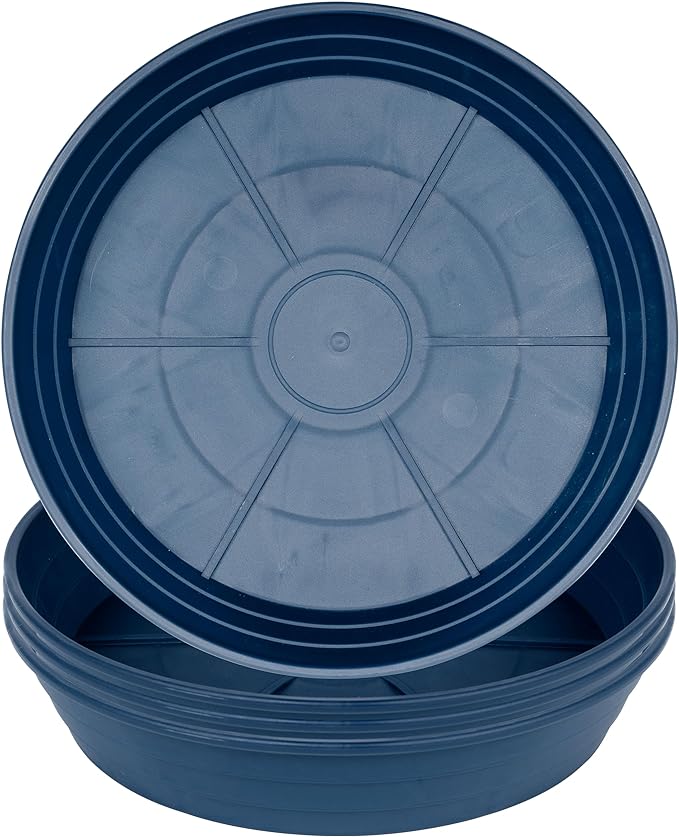 Plant Saucer 8 Inch 4 Pack 6 8 10 12 14 16 18 20 25, Plastic Plant Trays by LWALRS