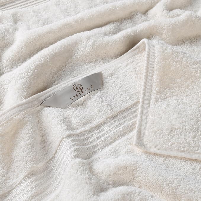 Superior Egyptian Cotton 8-Piece Towel Set, Guest Bath Decor Essentials - Image 5