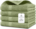 100% Cotton Hand Towel Set of 4, Sustainable, Highly Absorbent, Quick Drying by VillaCelestia