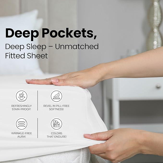Utopia Bedding King Fitted Sheet - Image 4