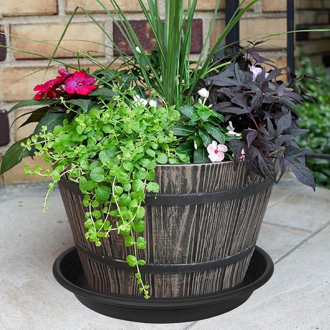 2 Pack of 16 17 inch Plant Saucer, 2.4" Depth Large Plant Tray, Heavy Duty - Image 6