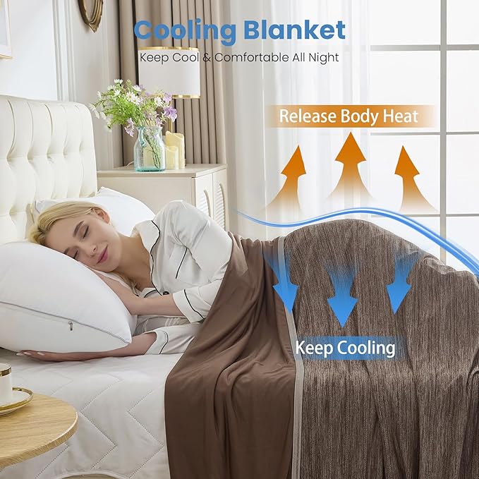 OIGAE Cooling Blanket for Hot Sleepers - Image 4