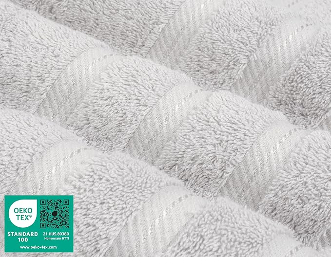 American Soft Linen Luxury 6 Piece Towel Set, 2 Bath Towels 2 Hand Towel 2 - Image 3