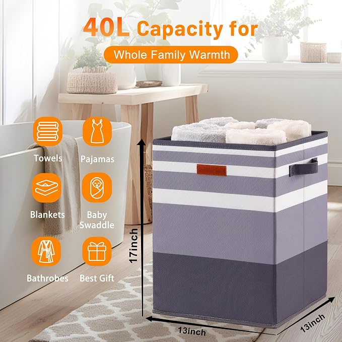 Foldable 40L Large Towel Warmer Bucket，360° Even Heating SPA Towel Warmers - Image 2